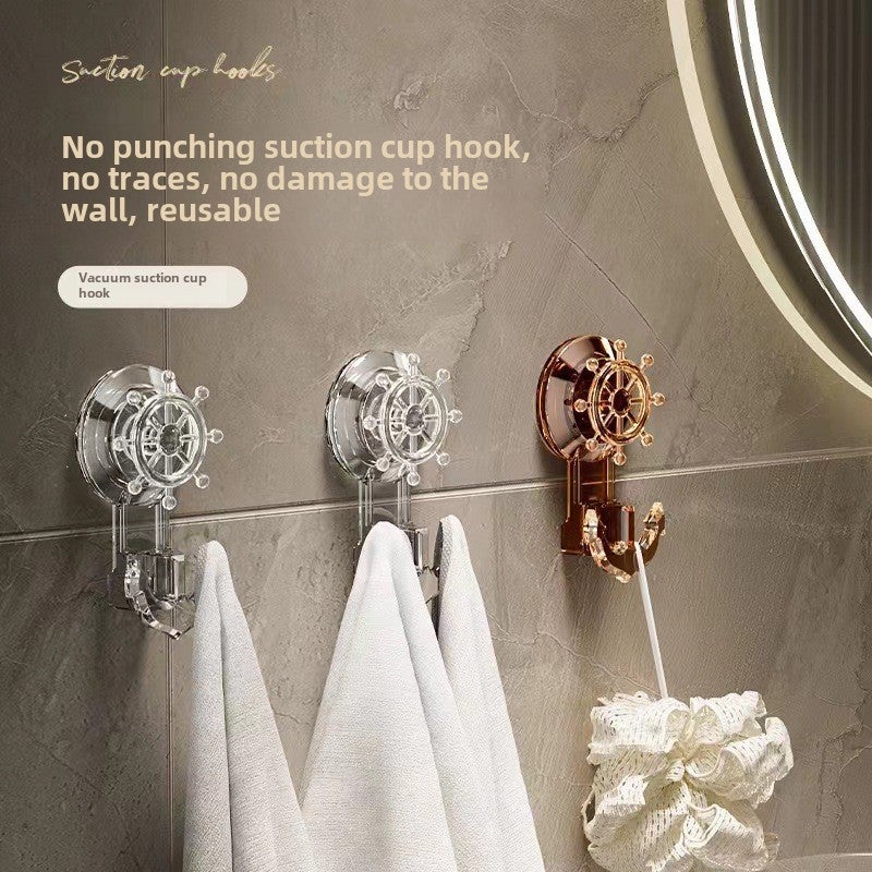 Luxury Anchor Suction Cup Hook, Strong Vacuum Non-Drill Amber - Image 3