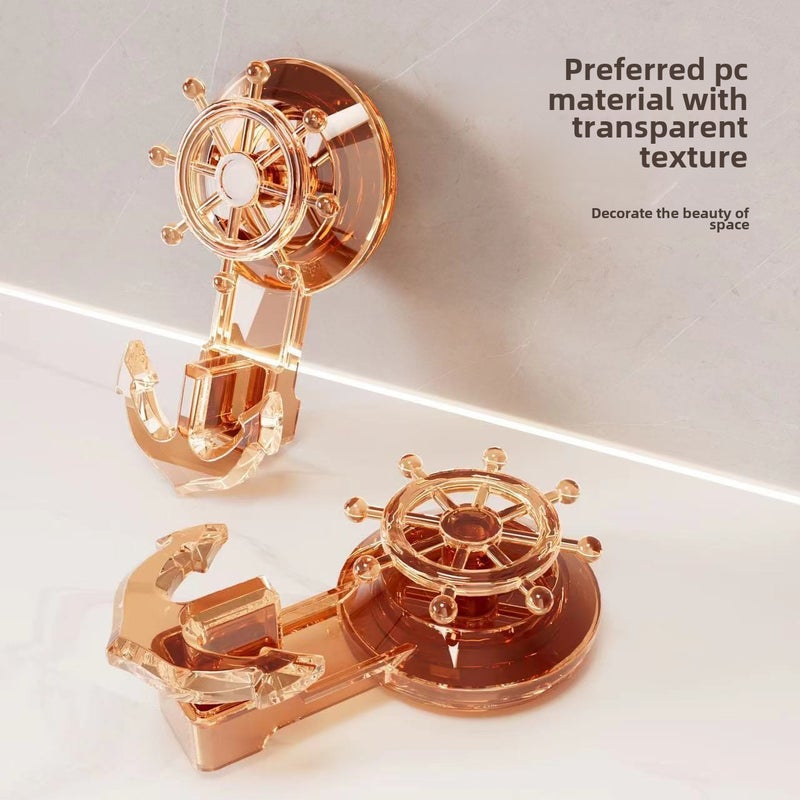 Luxury Anchor Suction Cup Hook, Strong Vacuum Non-Drill Amber - Image 5