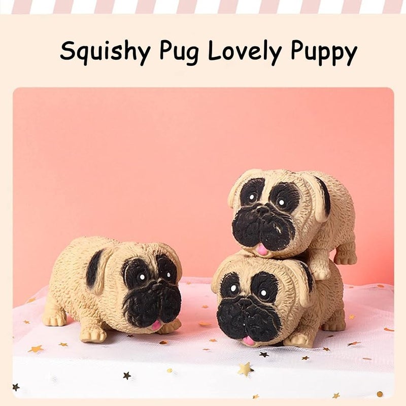 Holgosiu Squishy Sand Toys Fidgets Flexible Sensory Toys Squishy Pig Squeeze Dog Changeable Stress Reliever Pug Toy Slow Rebound Ball Variety of Shapes for OCD ADHD Helpful, 2Pcs - Image 4