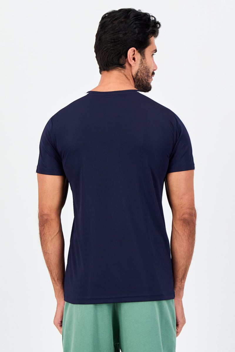 PUMA Men Slim Fit Short Sleeve Training T-shirt, Dark Navy - Image 3