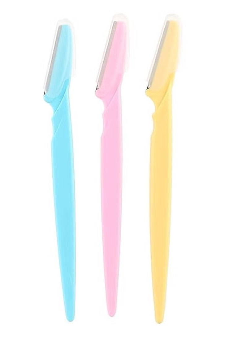 Tinkle 3-Piece Eyebrow Razor Kit Pink/Yellow/Blue - Image 1
