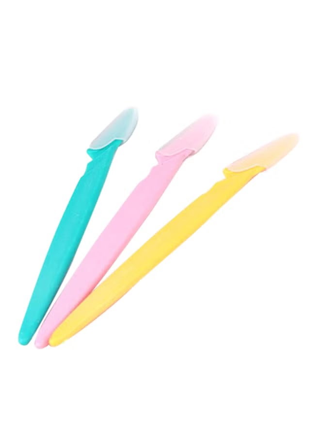 Tinkle 3-Piece Eyebrow Razor Kit Pink/Yellow/Blue - Image 2