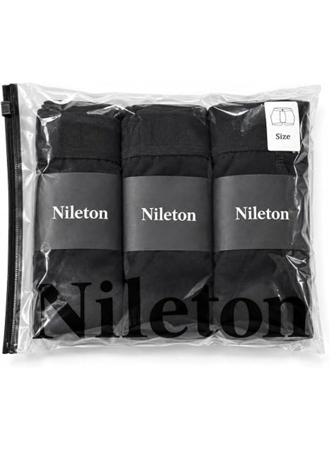 Nileton Boxers for Men - Pack of 3 Cotton Boxer for Men, 95% Cotton & 5% Lycra, Ultra Soft & Breathable, 4-Way Stretch with Flat Seams - Men's Underwear - Image 4