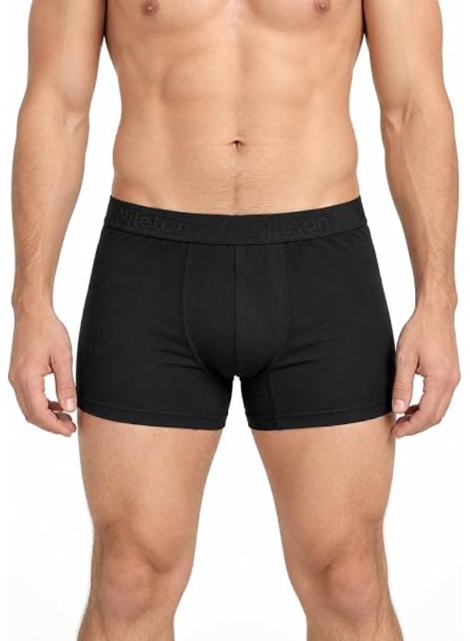 Nileton Boxers for Men - Pack of 3 Cotton Boxer for Men, 95% Cotton & 5% Lycra, Ultra Soft & Breathable, 4-Way Stretch with Flat Seams - Men's Underwear - Image 2