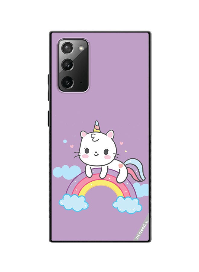 VR CREATIVE Protective Case Cover For Samsung Galaxy Note20 5G Unicorn Design Multicolour - Image 1