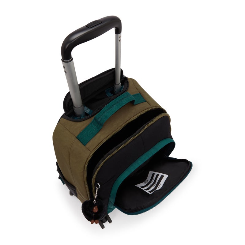 Kipling  New Zea Black Khaki Bl Large Wheeled Backpack with Laptop Compartment I5246-5FY - Image 3