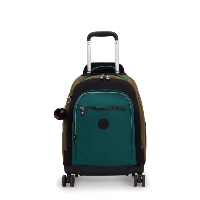 Kipling  New Zea Black Khaki Bl Large Wheeled Backpack with Laptop Compartment I5246-5FY - Image 1