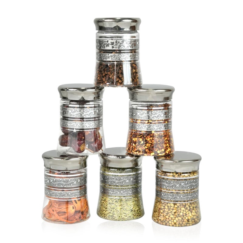 SCL Steelo Steelo Belly Container | Kitchen Organiser Air Tight Container Set | Multipurpose Jar|US FDA Approved | PET Food Grade Heavy Duty Material | BPA Free (Silver, 125 ML, Pack of 6) - Image 5