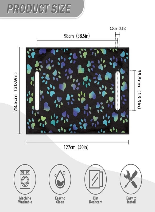 Mintulipy Dog Paws Golf Cart Seat Covers Universal Golf Cart Accessories for Summer Outdoors 50×30.9 Inches Seat Cushion for Club Car Sightseeing Car - Image 5