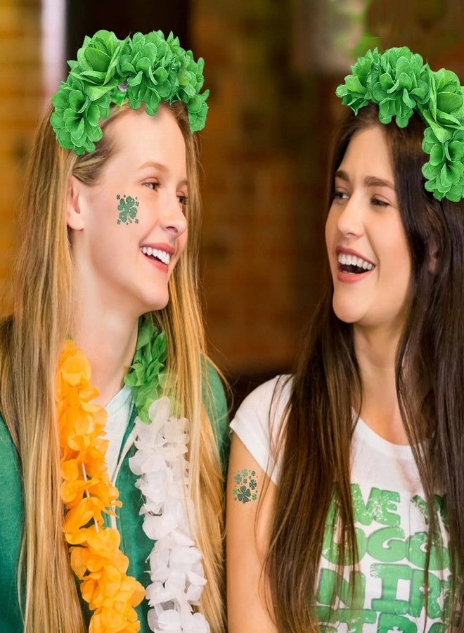 بيسماهير عصابات رأس من BASEMMAHER لعيد القديس باتريك، عصابة رأس إيرلندية خضراء مزينة بالزهور، تاج من الزهور، أغطية رأس مكسيكية، إكسسوارات أزياء للنساء، عيد القديس باتريك، حفلات السفر، المهرجانات، أغطية رأس للعطلات - Image 5