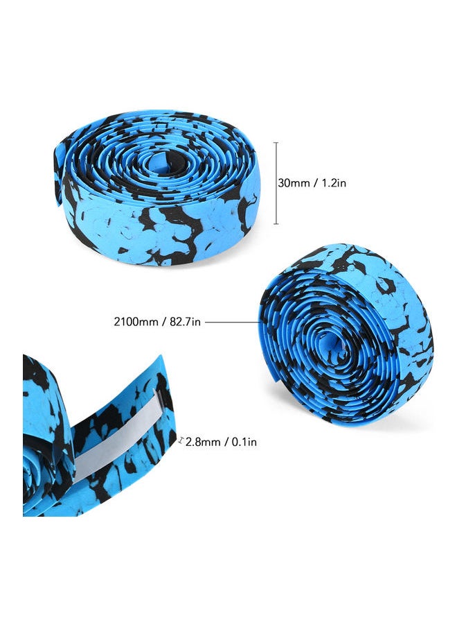 NIBEMINENT - 4pcs of Bicycle Handlebar Tapes Soft Road Bike Band Breathable Non-Slip Cycling Belt EVA Bar Tape Horns Anti-Slip Shockproof Wrap Riding Equipment 27*4*22cm - Image 1