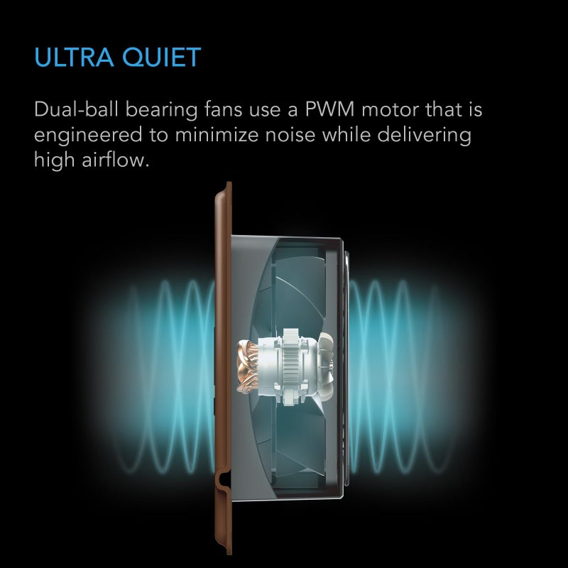 AC Infinity AIRTAP T4 Bronze, Register Booster Fan for 4â€ x 10â€ Register Holes, Improves Heating & Cooling Vents, Quiet 10-Speeds, Bluetooth App Control Data Alerts. ONLY FITS 4â€ x 10â€ Duct Openings - Image 4