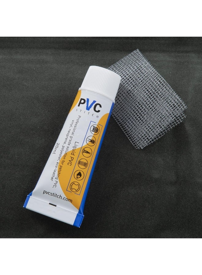 Pvc Stitch  Heavy Duty Repair Kit For Air Mattresses, Waterbeds, Hot Tubs, Above-Ground Pools, Bouncy Houses, Air Mats, Pvc Pipes And Hoses, Punching Bags, And Much More (+ Reinforcing Mesh Cord) - Image 3
