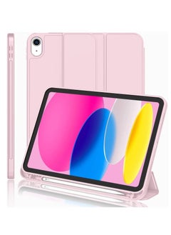 iPad 10th Generation 10.9 Inch (2022 Model) Case – Slim Stand Hard Back Shell with Auto Wake/Sleep Function, Pink – Lightweight, Durable, Shockproof, and Scratch-Resistant Protection for Daily Use