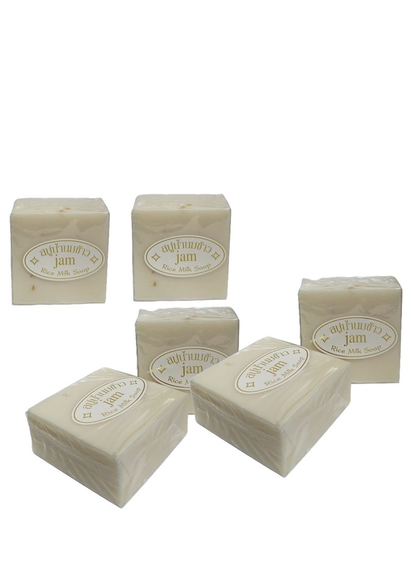 Gluta Collagen Thailand Rice Soap buy 10 get 2 free 12x65g Jam Rice Milk Soap Bar Gluta Collagen Brightening Face Body Natural Thai