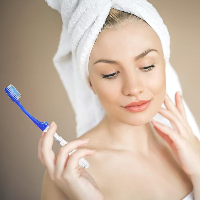 Foldable Travel Toothbrush Set 10 Pack Portable Plastic Oral Cleaning Brushes Gentle Bristles - Image 5