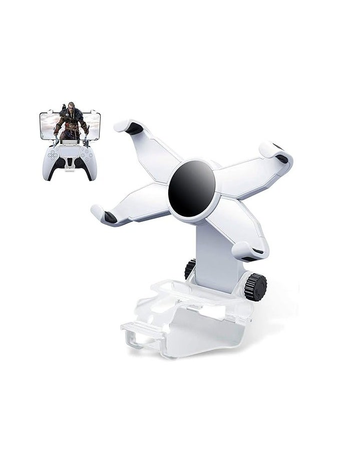 General - Phone Mount Clip for PS5 Controller,Foldable Mobile Phone Holder Cellphone Clamp Gaming Holder Mount Stand Bracket for Playstation 5 Game Controller/PS5 - Image 1