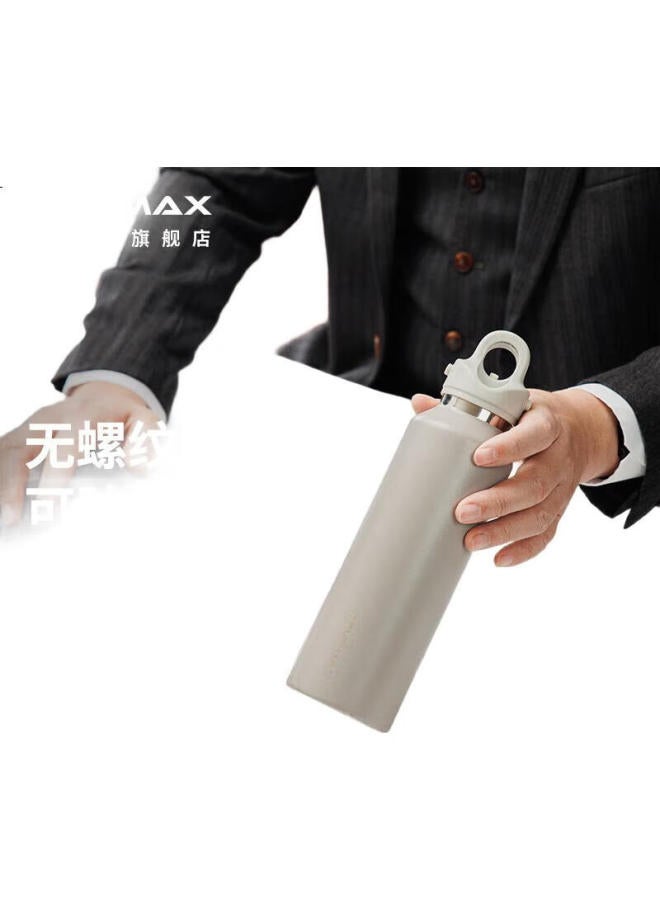 Revomax Student Insulated Water Bottle For Men, Military Training Cup, 316 Stainless Steel, No Thread, Water Bottle, Stylish Gray, 592Ml - Image 3