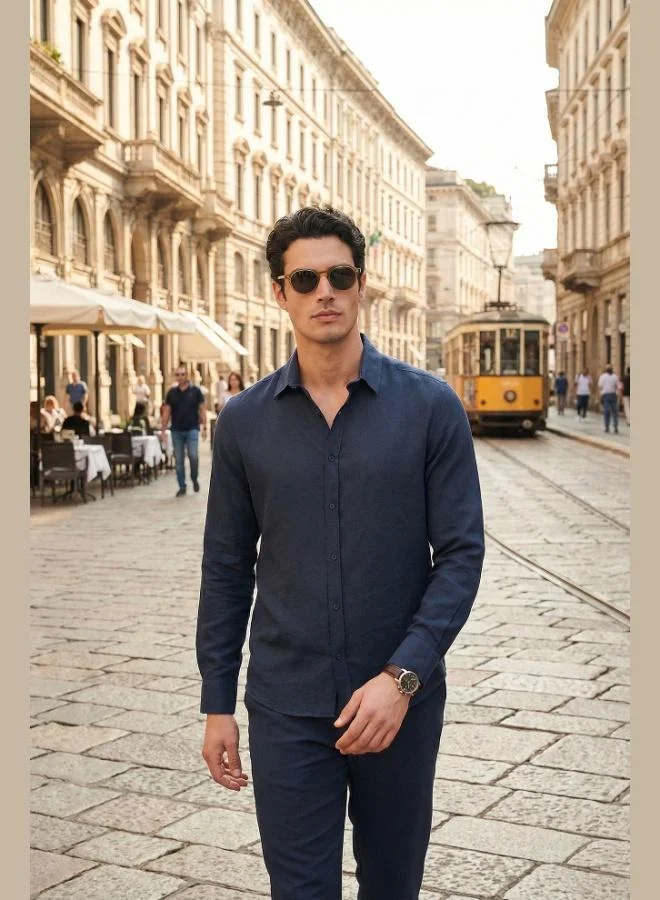 Buratti  Buratti Regular Fit Classic Collar Long Sleeve Shirt Men's SHIRT CF26S121640 for Men | Best Price UAE