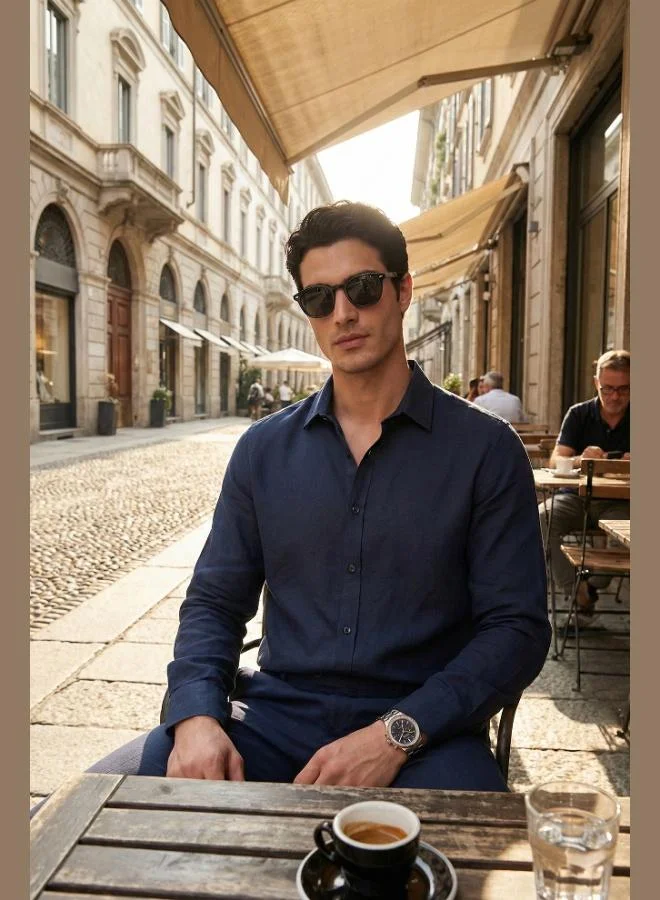 Buratti  Buratti Regular Fit Classic Collar Long Sleeve Shirt Men's SHIRT CF26S121640 for Men | Best Price UAE