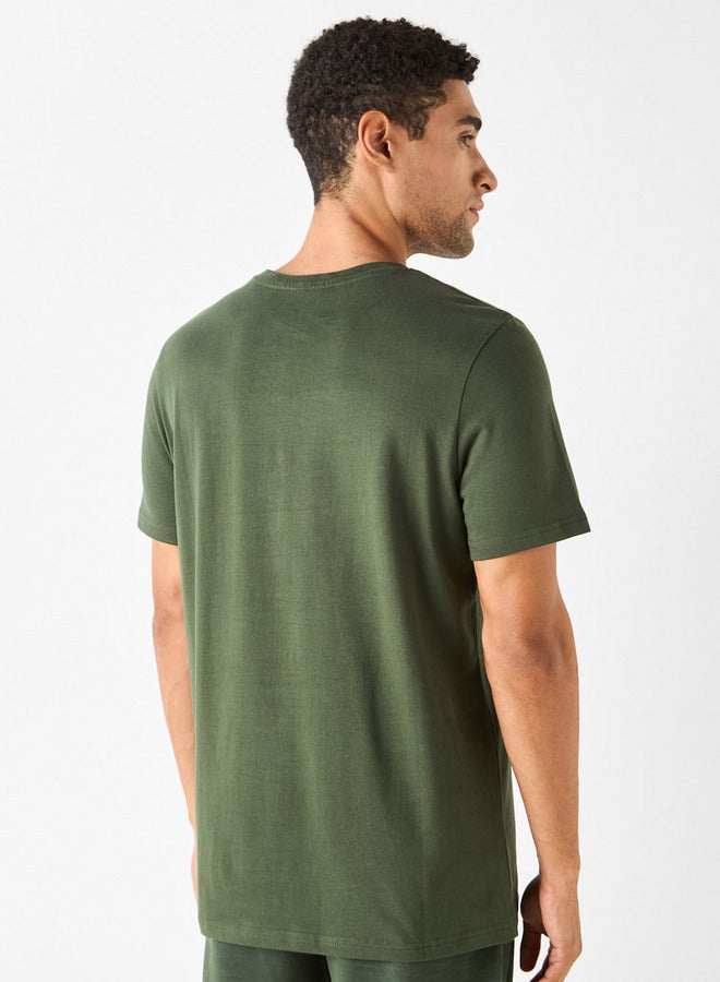 كابا تيشيرت بأكمام قصيرة وتفاصيل شعار من كابا - Image 3