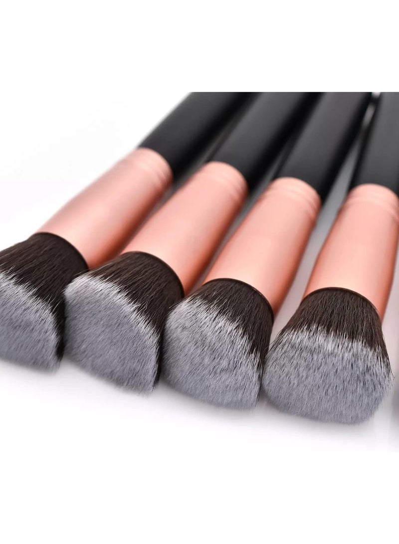 MOSH Professional Makeup Brush Set 14 Pieces | Soft Synthetic Brushes for Foundation, Eyeshadow, Blush & Contour | Rose Gold Makeup Brush Kit for Sensitive Skin - Image 2