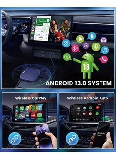 Carlinkit Carlinkit 8+128G - Wireless CarPlay&Android Auto Adapter,CarPlay Ai Box for car Wired CarPlay,8-Core,Bulit-in GPS,Ultra-Thin,Android 13.0 System,Dual Bluetooth,SIM&TF Card etc  - Image 2