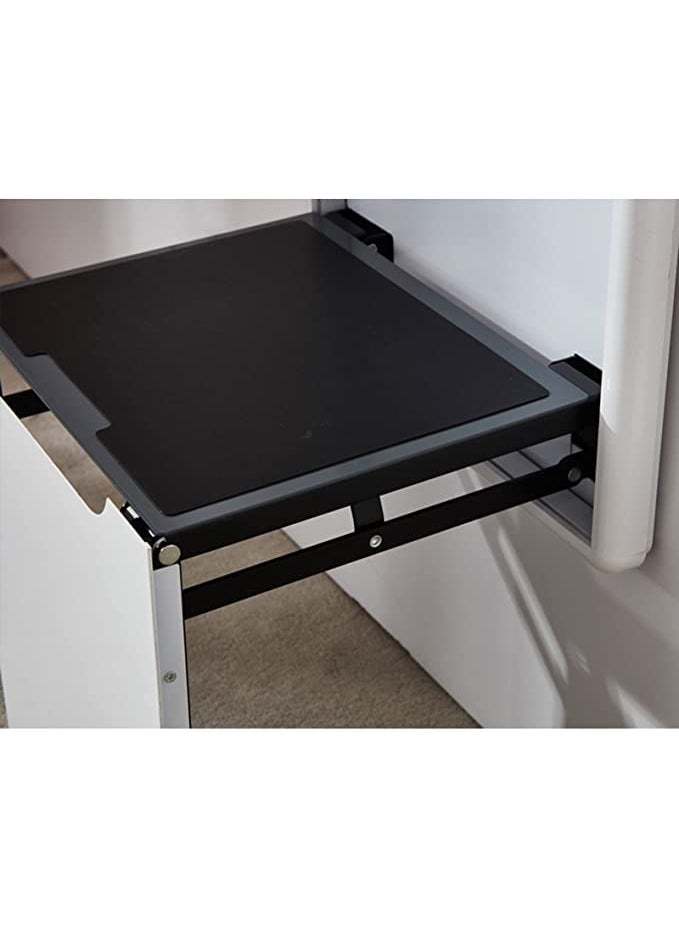 PERK P E R K PERK Folding Chair ShoeChanging Stool WallMounted Home Entrance Hallway Shoe Stool Household Hidden Folding Chair Color White Bathroom Accessories  - Image 4