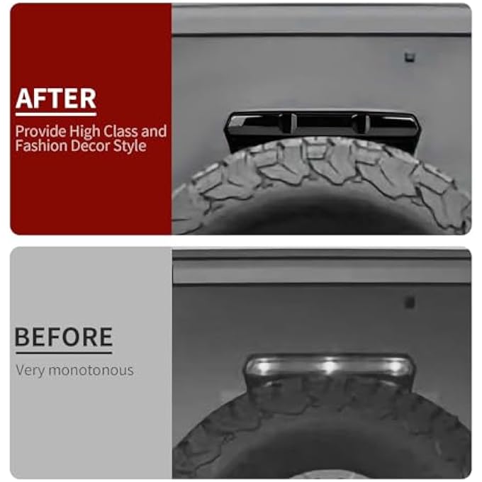 Unity 3Rd Brake Light Cover Compatible With Bronco Raptor 2021 Rear High Centre Third Brake Guard Trim For Bronco Raptor AccessoriesSmoke Dark - Image 5