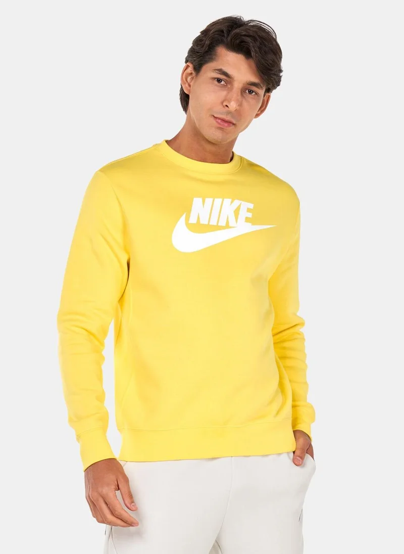 Nike Men's Sportswear Club Fleece Graphic Crew Sweatshirt