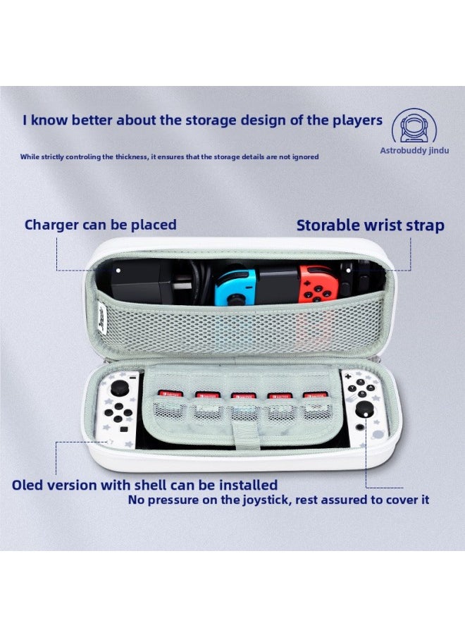 Generic - Nintendo Switch Storage Bag Ns Handbag Swich Hard Case Oled Portable Large Capacity Protection Hard Case-Product Color:Pattern Shows Only Front, Back Blank-Model:Switch Storage Bag [Cloud Star Card]] - Image 1