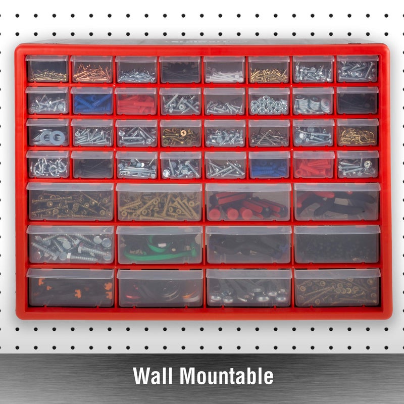 Stalwart Storage Drawers-44 Compartment Organizer Desktop or Wall Mountable Container for Hardware, Parts, Craft Supplies, Beads, Jewelry, and More by Stalwart - Image 5