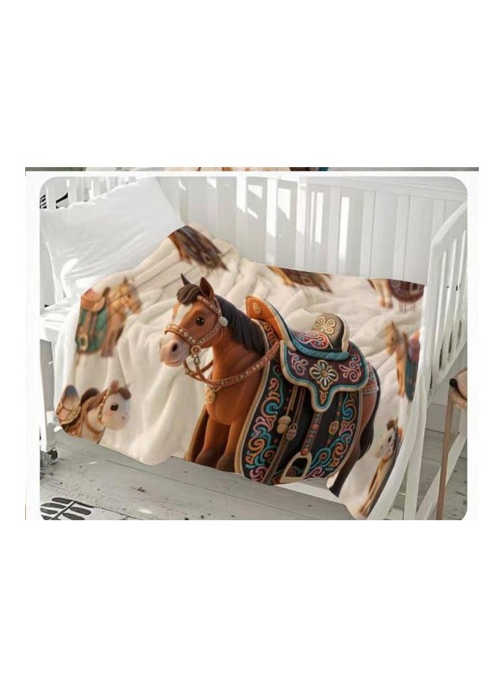 general Flannel thin blanket (warm and comfortable, suitable for sleep, gaming, dust removal and sandproof) 150cm*200cm - 386 - Image 3