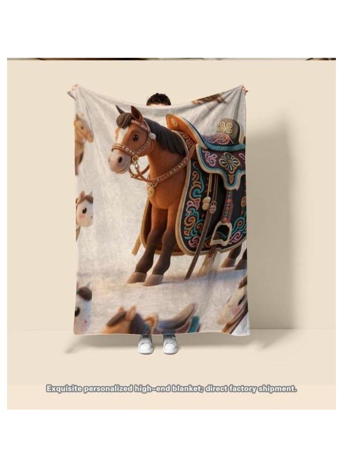 general Flannel thin blanket (warm and comfortable, suitable for sleep, gaming, dust removal and sandproof) 150cm*200cm - 386 - Image 4