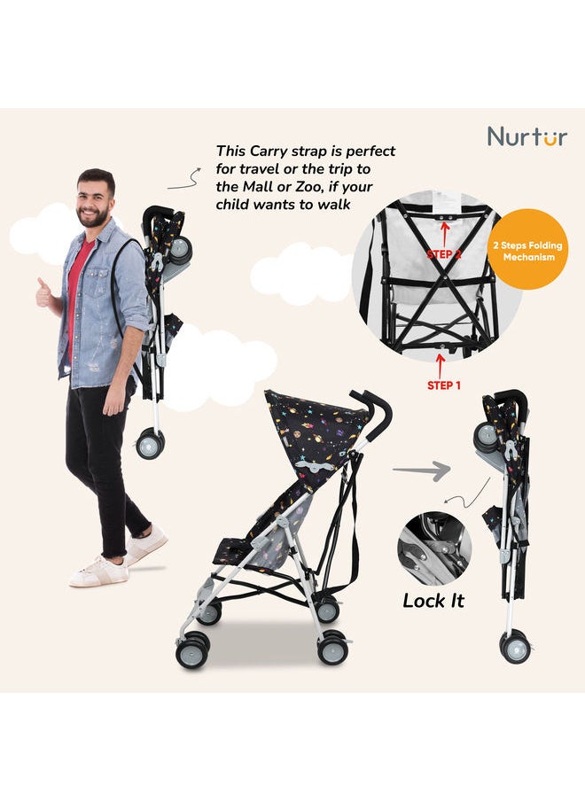 Nurtur - Rex Buggy Stroller Multicolour Lightweight Stroller With Compact Fold Canopy Shoulder Strap 6 To 36 Months - Image 1