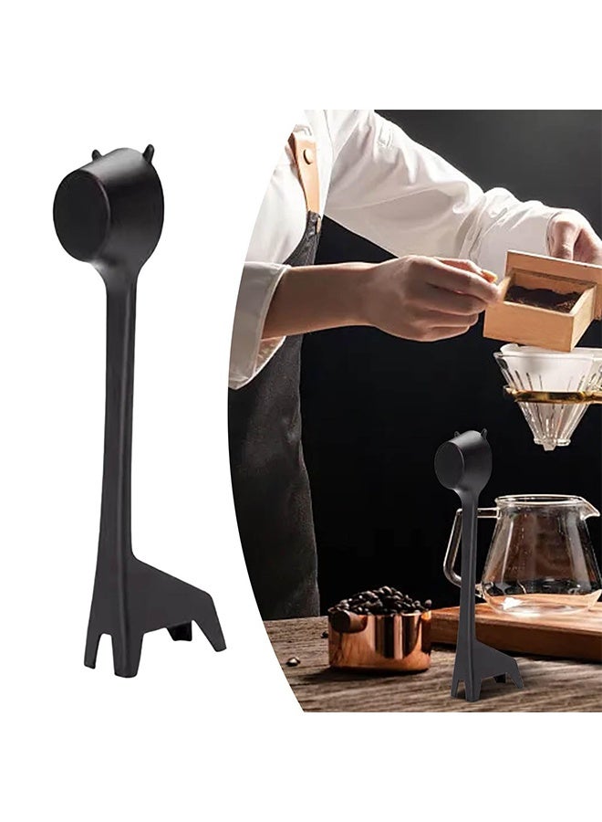 4 Pcs Creative Cartoon Giraffe Shaped Coffee Spoon, Cute Coffee Bean Powder Dosing Spoon for Office Kitchen Bar Use - Image 4