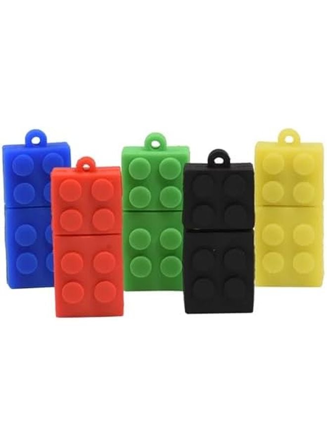Green Building Block USB 2 0 Flash Drive 8GB Silicagel Pen Stick Gift For Kids - Image 3