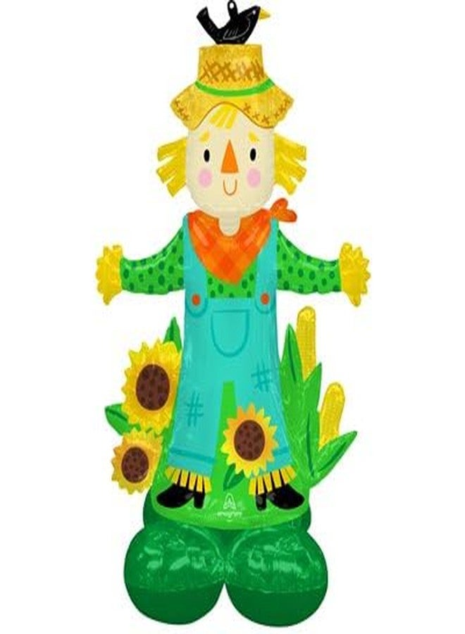 Anagram Scarecrow 56'' Airloonz Balloon Fall Halloween Birthday Party Decorations Supplies - Image 1