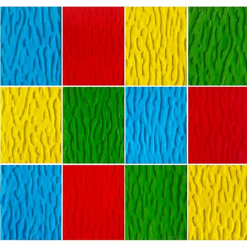 PALJOLLY 12 Sheets Translucent Stained Glass Sheets for Cathedral Art, 6 x 4 inches Stained Glass Supplies for Beginners, Rainbow Colors Glass Mosaic Tiles for Crafts - Image 3