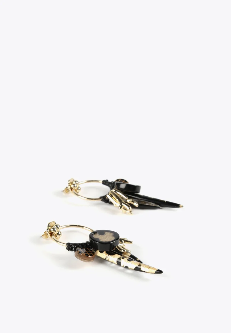 لولا كساديمونت أقراط دائرية على الطراز الأفريقي