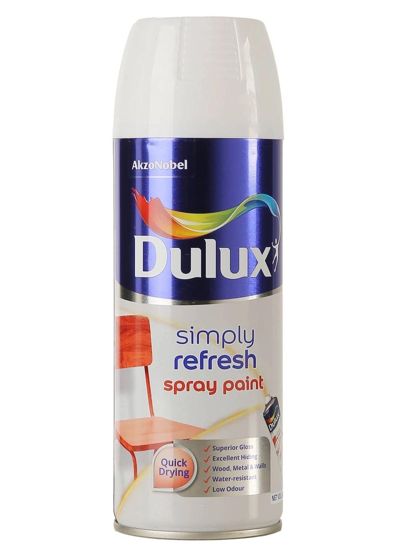 Dulux - Simply Refresh Spray Paint 400 ML Nm Gloss White - Image 1