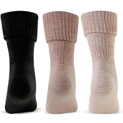 Bonjour Womens Thumb Socks (Pack of 3) (BROGWL-17A-PO3)(Colors & Print May Vary) - Image 3
