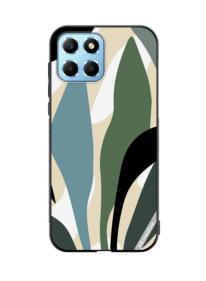 VR CREATIVE Protective Case Cover For Honor X8 5G Leaf Tropical Design Multicolour - Image 1