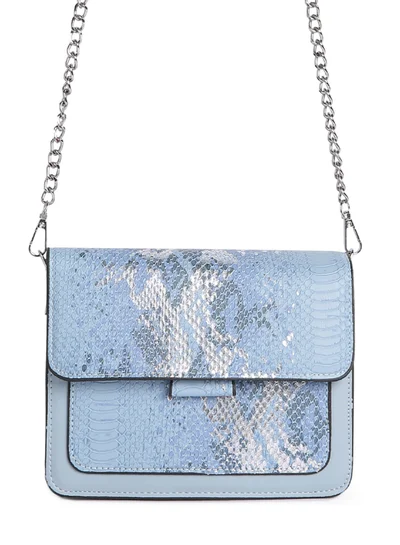 London Rag Reptile Print Blue Slingbag
