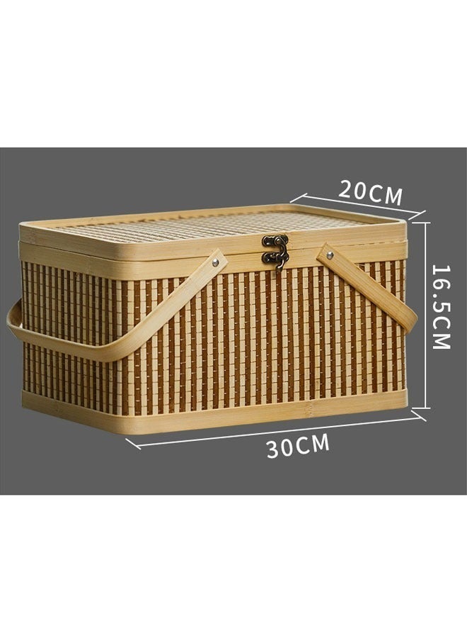 زي سي إم - هابي 2 سلة قابلة للإزالة من الخيزران ، سلة تخزين للهدايا ، صندوق هدايا - Image 2