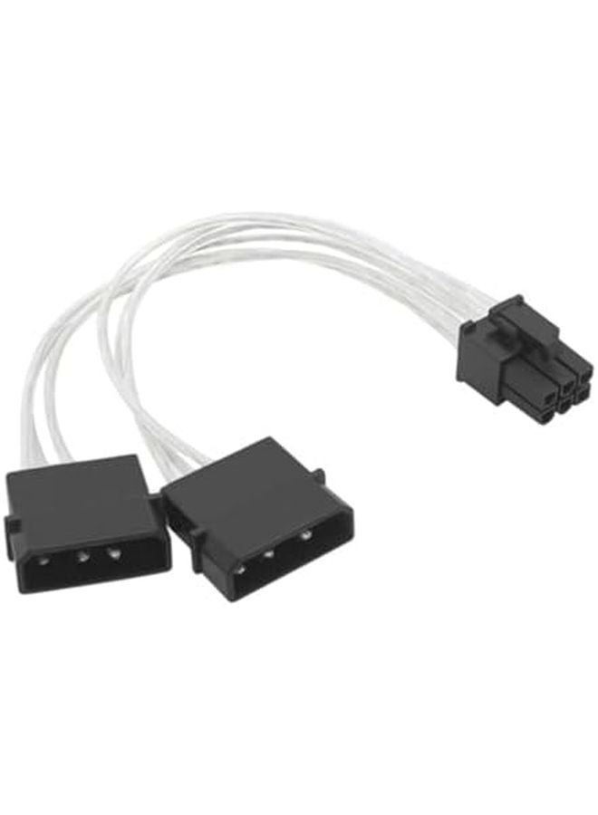 Heavy Duty 4 Pin to 6 Pin GPU Power Adapter Cable for Graphics Card Power Supply - Image 2