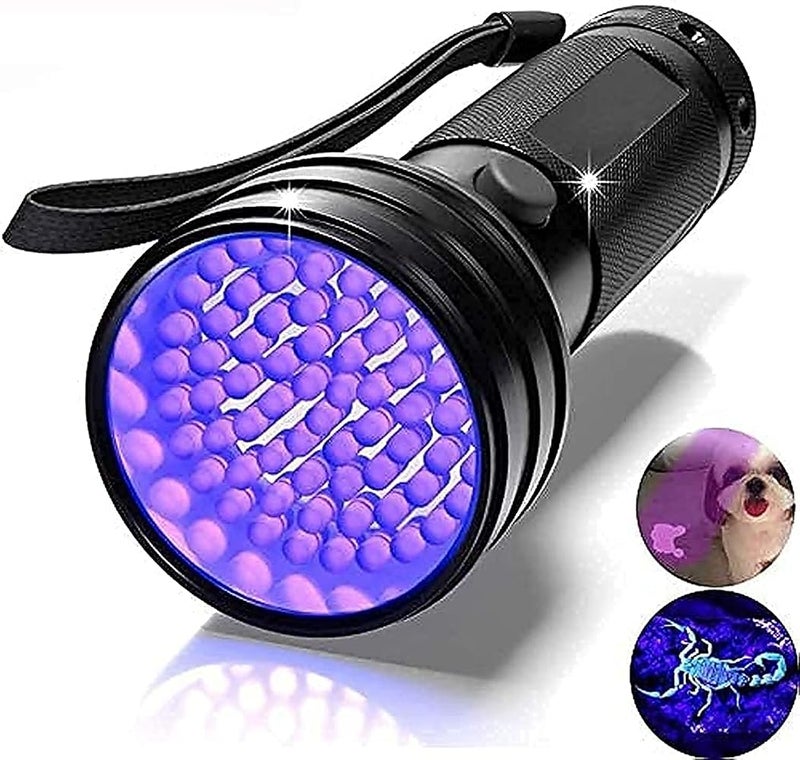 Spaceshoop UV Flashlight Black Light, 51 LED Flashlights, Blacklight Detector Torch Lighting for Dog Cat Pet Urine Detector Stain Bed Bug Scorpion Detection - Image 1