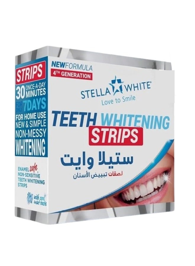 ستيلا وايت لصقات تبييض الأسنان – 28 قطعة | تركيبة فعالة وآمنة لابتسامة أكثر إشراقًا - Image 1