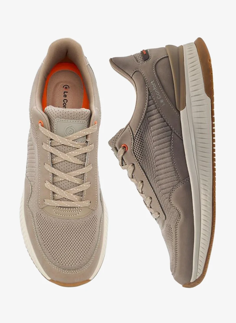 Le Confort BEIGE Men Lace-Up Ankle Sneakers for Men | Best Price UAE