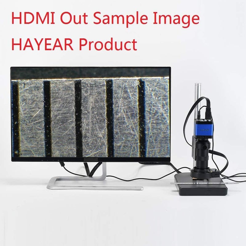HAYEAR Monocular 8x-100x 43mm-150mm C-Mount Zoom Glass Lens for Industry Lab Microscope Camera - Image 4